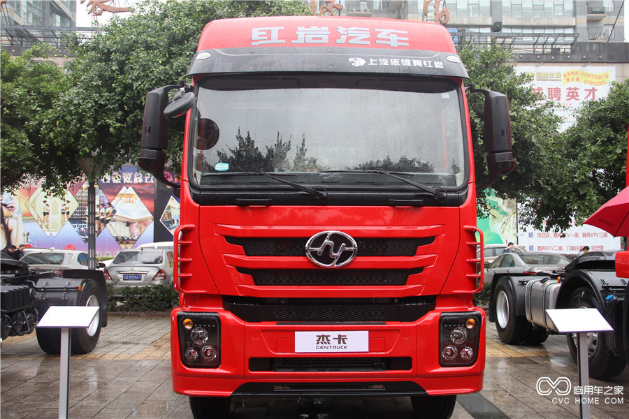 2016上汽依维柯红岩年会展车 全新杰卡6*2 390 牵引车
