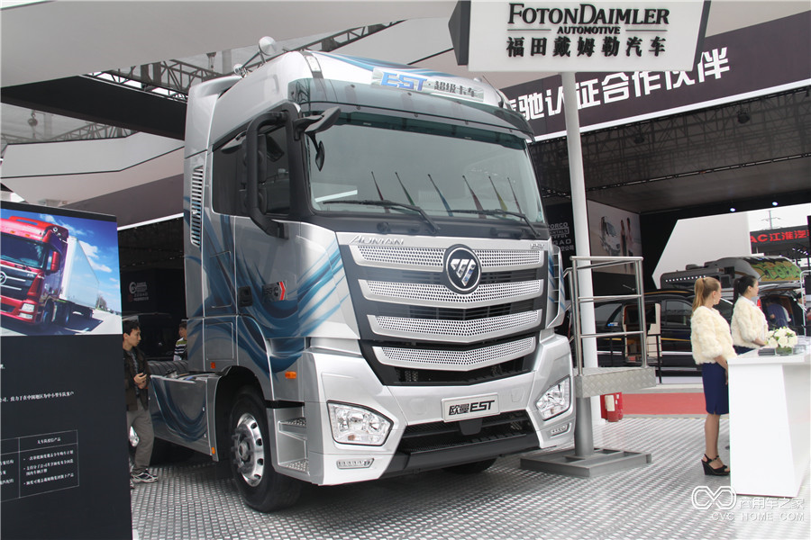 2016北京车展 福田戴姆勒EST超级卡车6*4 超能460动力