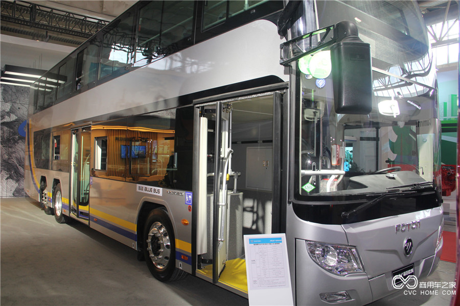 2016北京道路运输展 福田欧辉BJ6128双层LNG城市客车